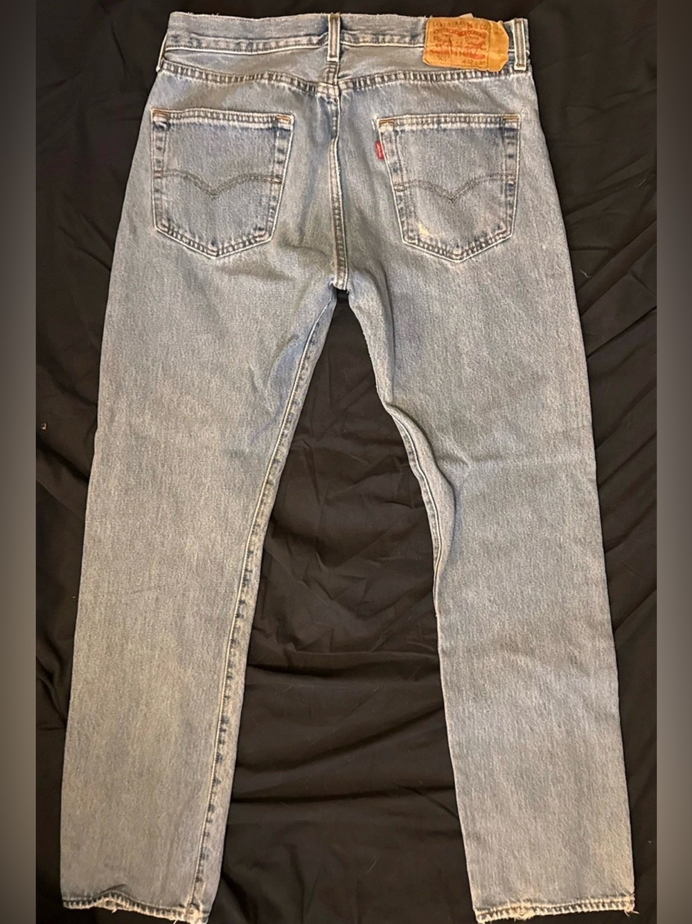 Vintage Levis 550 USA Made Light Wash Jeans Mens 32x32 Relaxed Fit Distressed